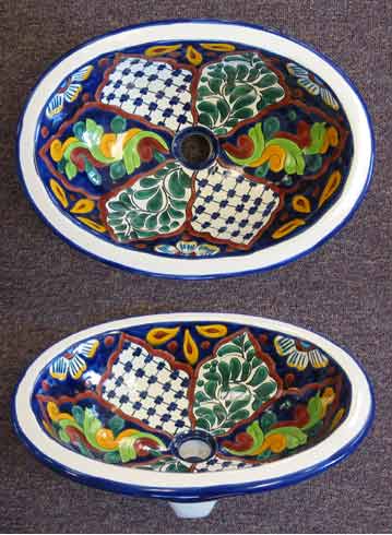 Mexican Sinks Hand Painted Talavera